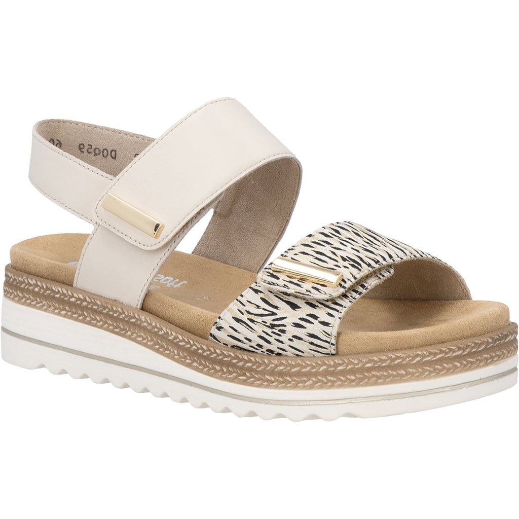 Remonte D0Q59-60 Jocelyn 55 Women's Sandals Lugano Beige-Gold/Porzellan