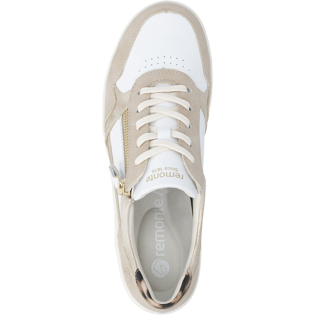Remonte D1E06-82 Women's Sporty Lace Up Shoes Ginger/Weiss/Muschel