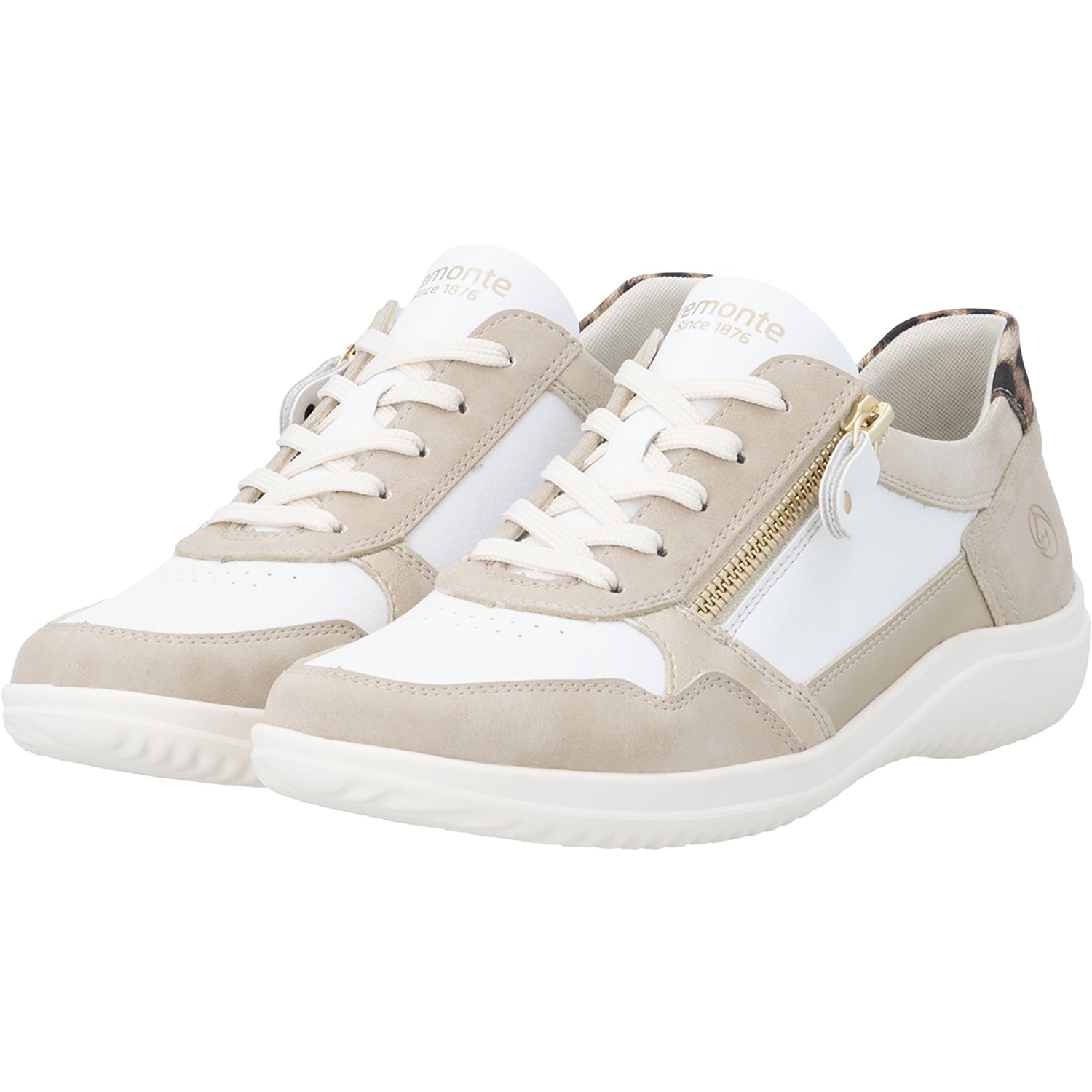 Remonte D1E06-82 Women's Sporty Lace Up Shoes Ginger/Weiss/Muschel