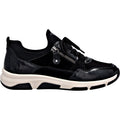 Remonte D1S02-02 Soraya 02 Women's Sporty Lace Up Shoes Sneakers Black/Schwarz/Schwarz Synthetic Patent Stretch