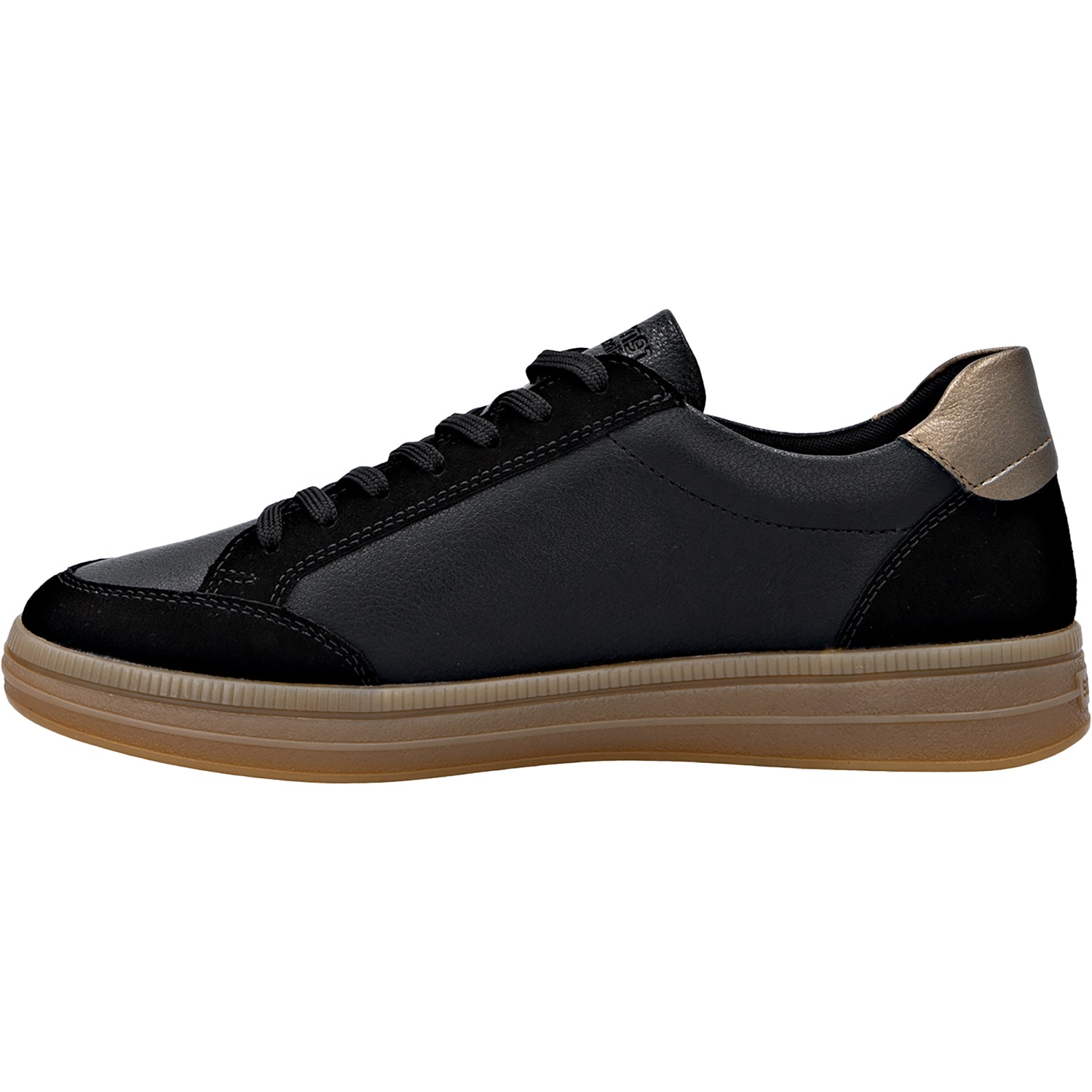 Remonte D2C04-03 Demi 04 Women's Lace Up Shoes Schwarz/Schwarz/Brown Suede/Leather