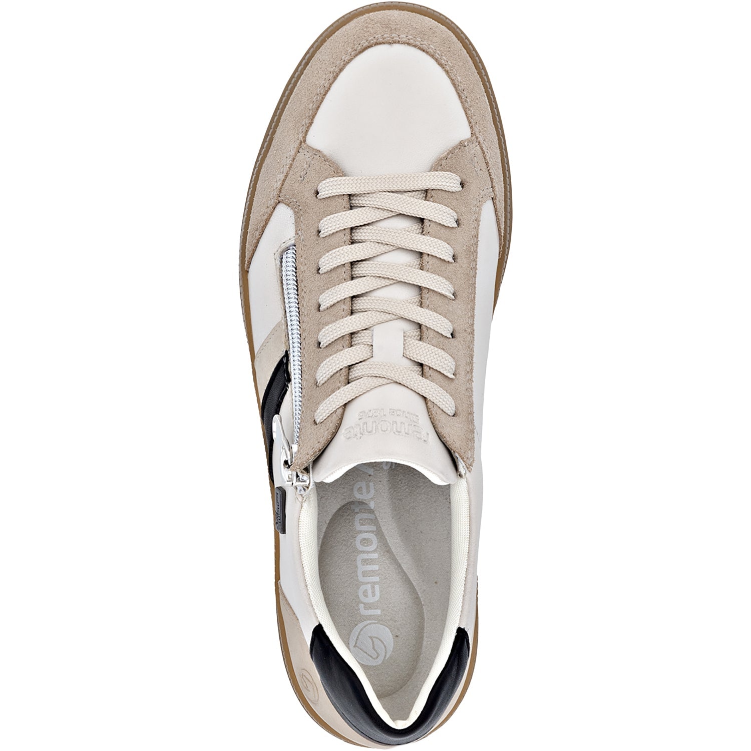 Remonte D2C04-62 Demi-04 Women's Sporty Lace Up Shoes Lehm/Nude/Ginger/Schwarz Suede/Leather