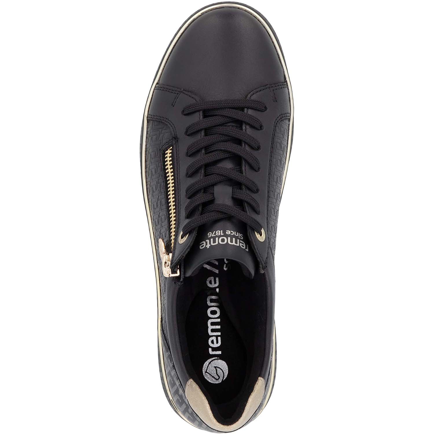 Remonte D2E00-03 Noelani 00 Women's Sporty Lace Up Shoes Schwarz/Alloy/Schwarz Leather