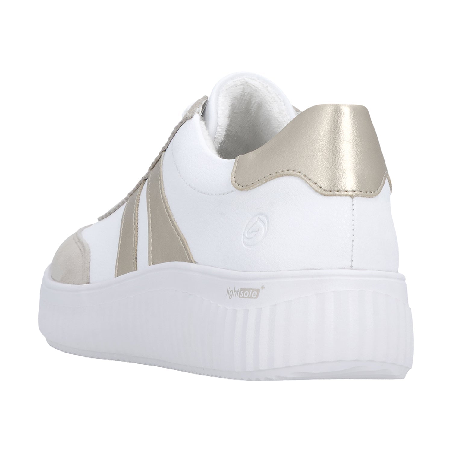 Remonte D3E00-80 Women's Sporty Lace Up Shoes Iceberg/Weiss/Pale Gold