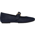 FitFlop Delicato Denim Women's Mary Jane Flats Dark Denim