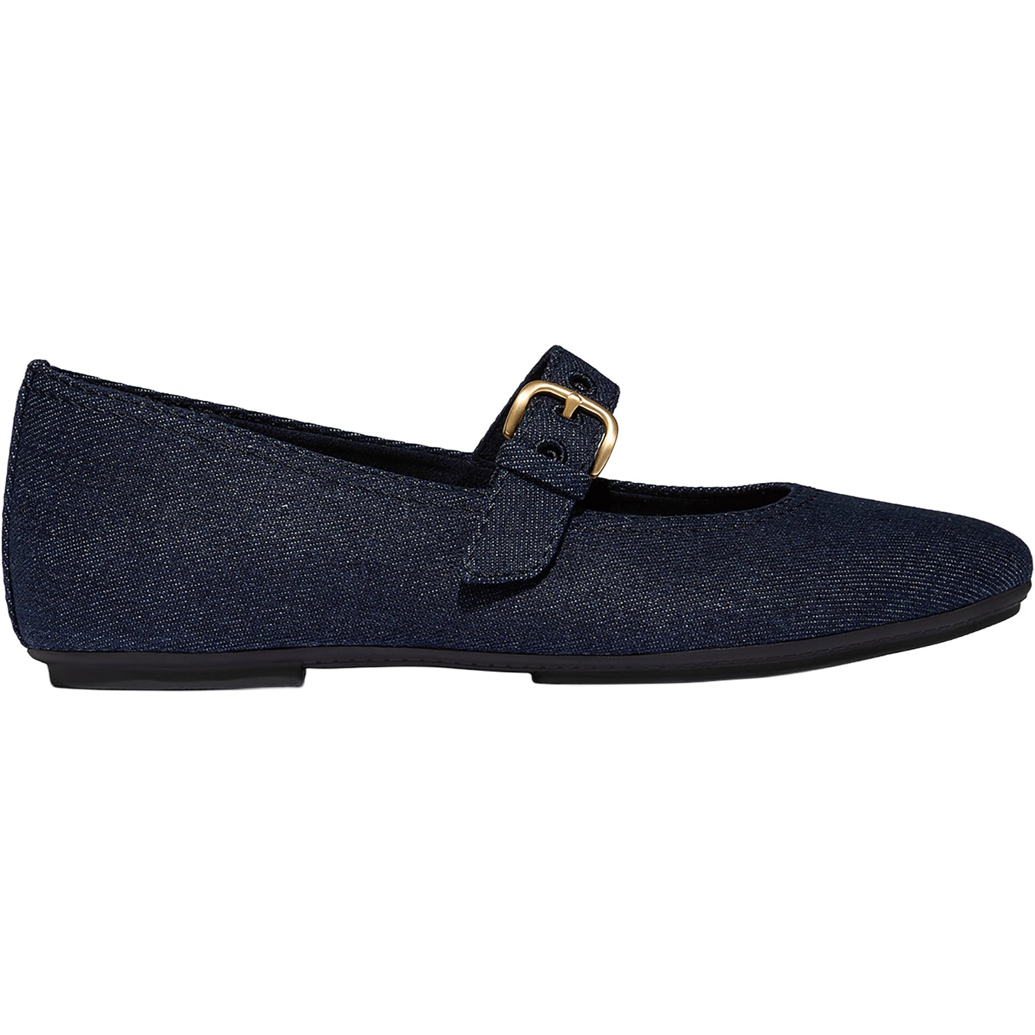 FitFlop Delicato Denim Women's Mary Jane Flats Dark Denim