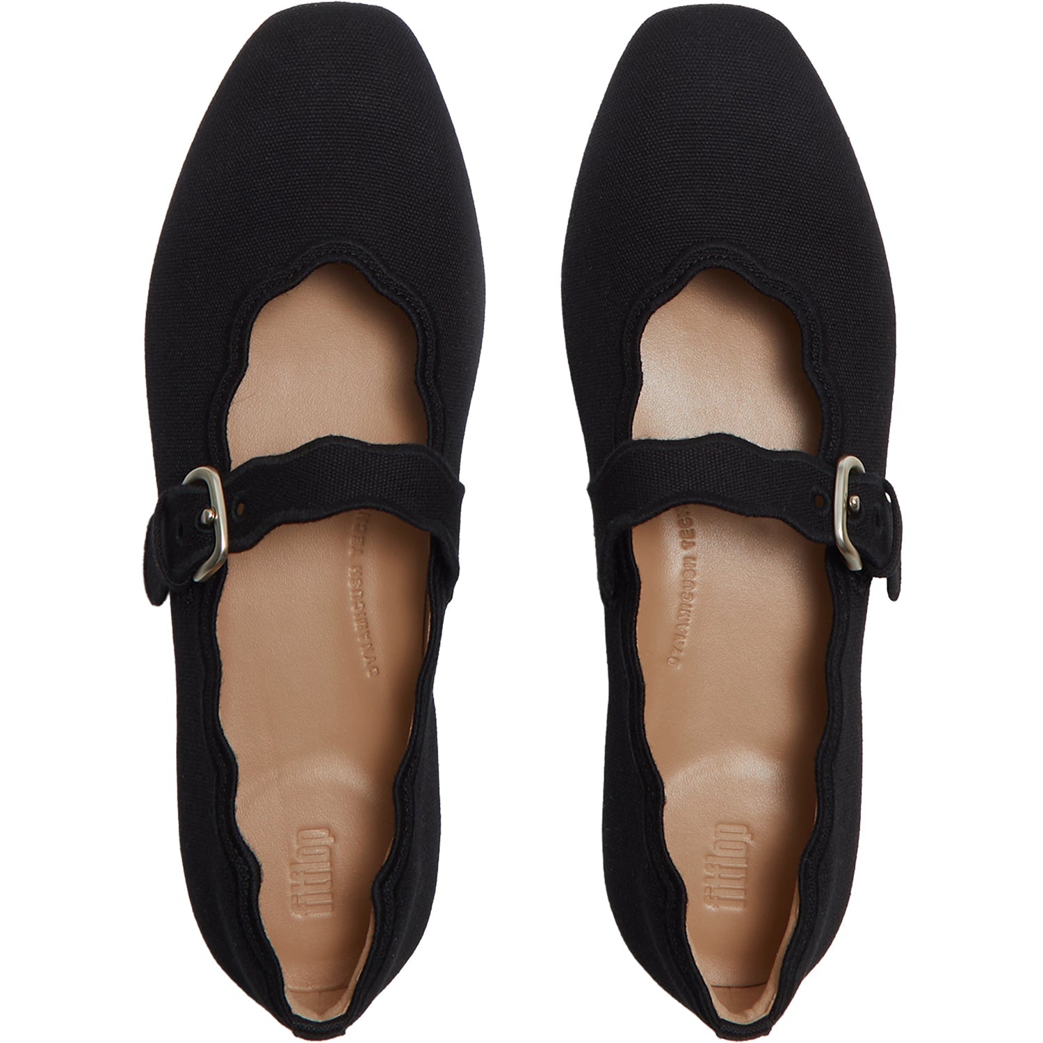 FitFlop Delicato Wave-Edge Canvas Women's Black