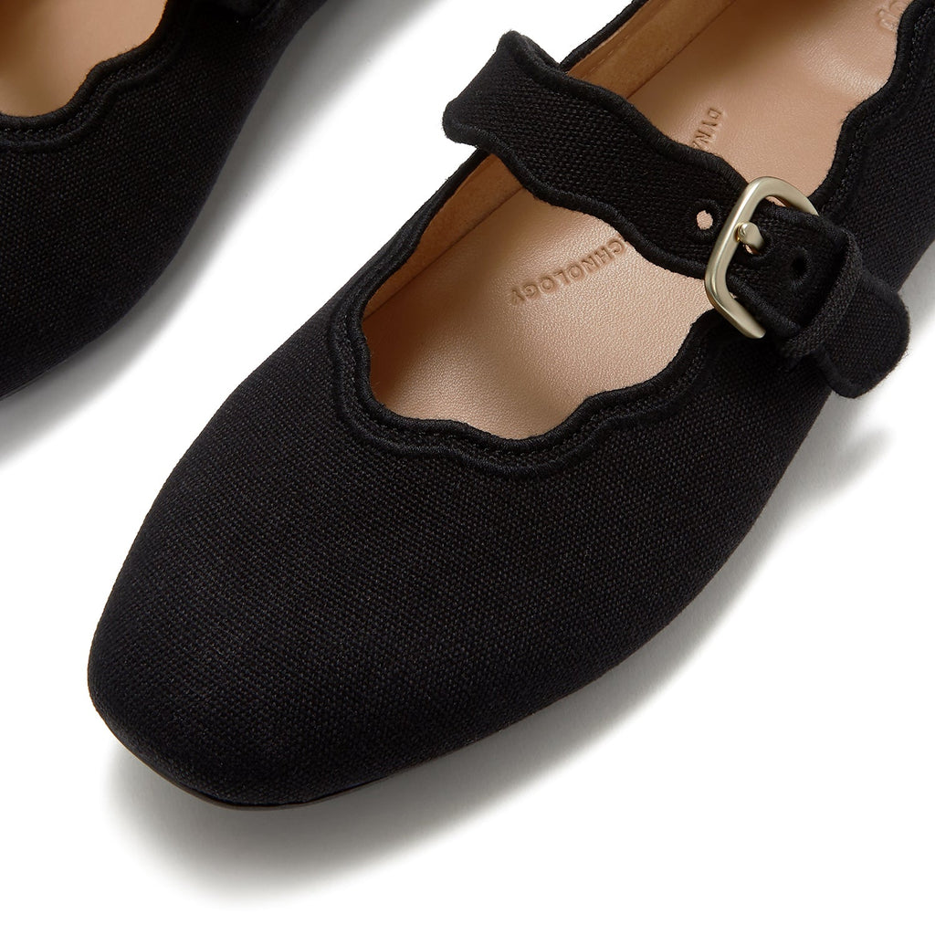 FitFlop Delicato Wave-Edge Canvas Women's Black
