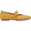 FitFlop Delicato Wave-Edge Canvas Women's Mary Jane Flats Turmeric