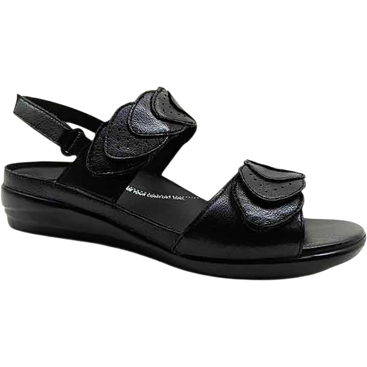 Ziera Dimone Women's Sandals Black Leather