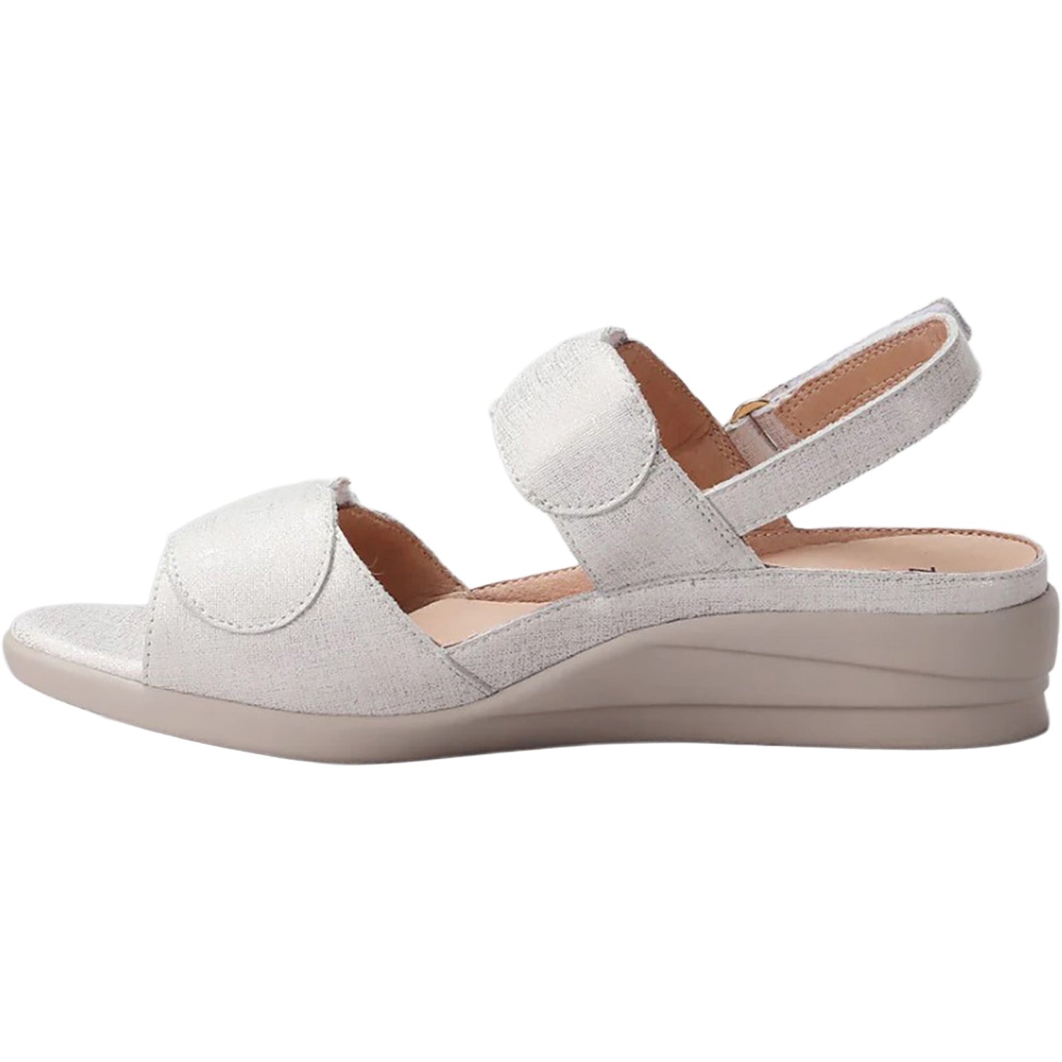 Ziera Dimone Women's Sandals Ivory/Gold Print Leather