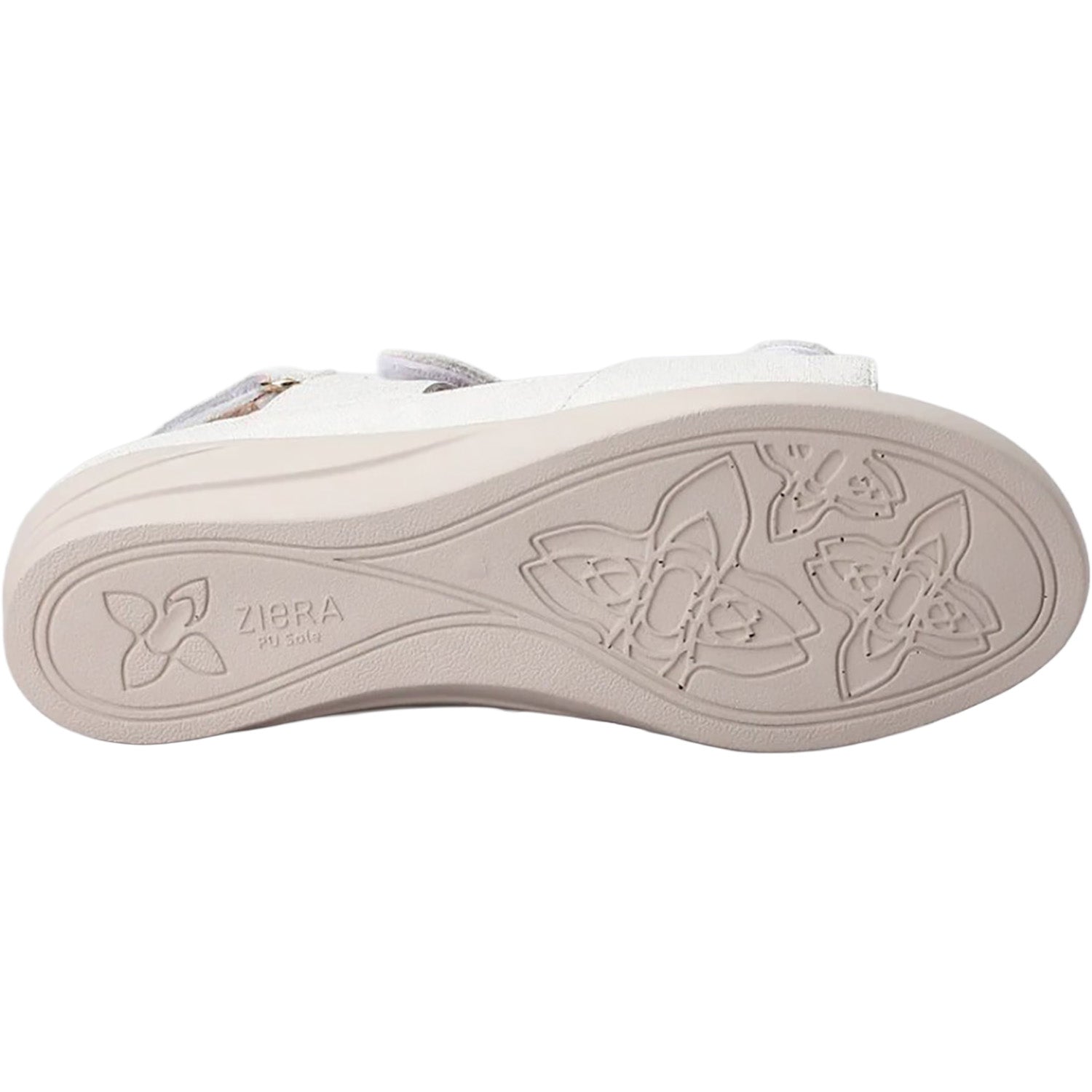 Ziera Dimone Women's Sandals Ivory/Gold Print Leather
