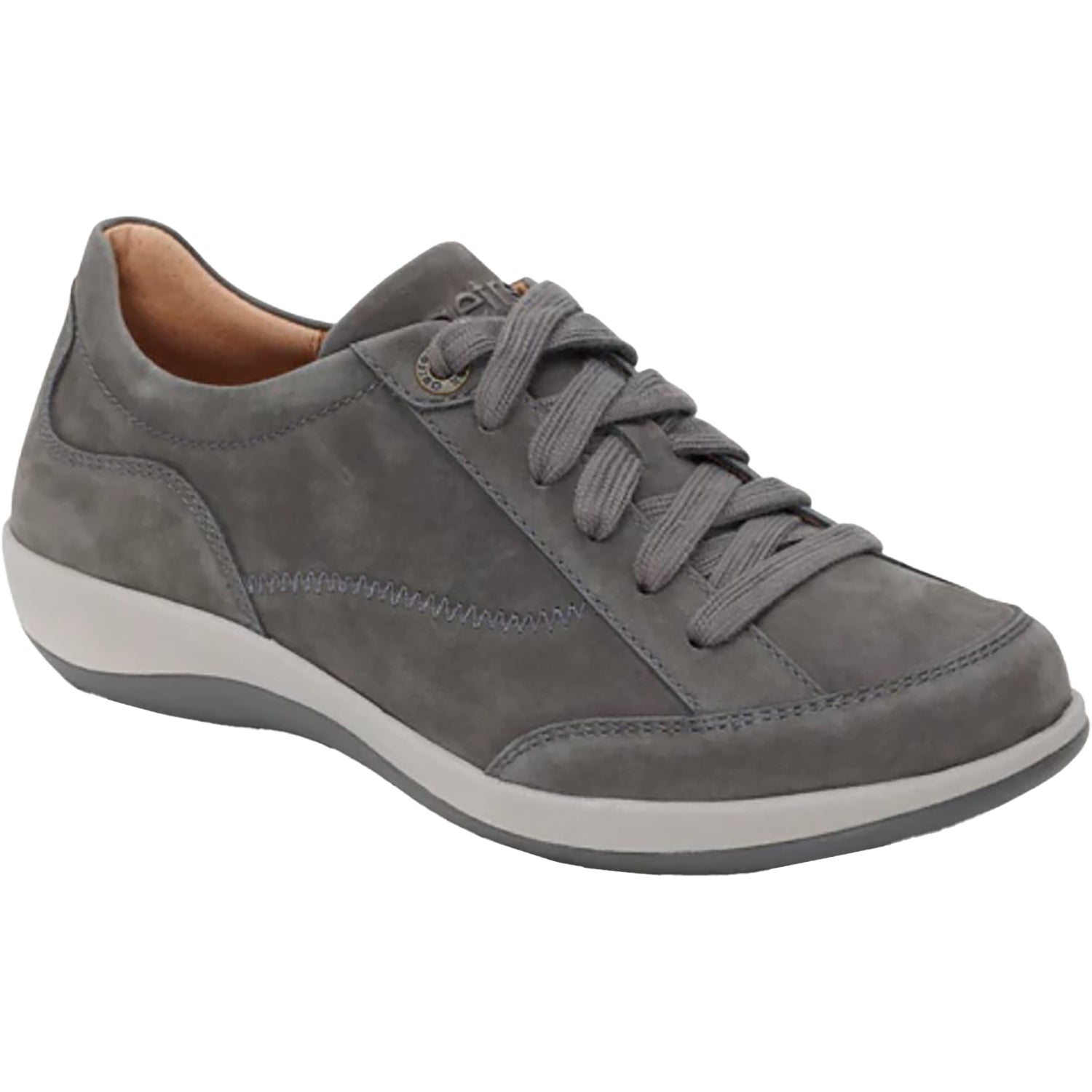 Aetrex Dahlia Women's Lace Up Shoes Charcoal Nubuck