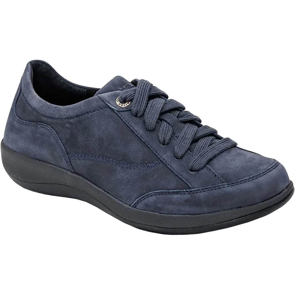 Aetrex Dahlia Women's Lace Up Shoes Navy Nubuck