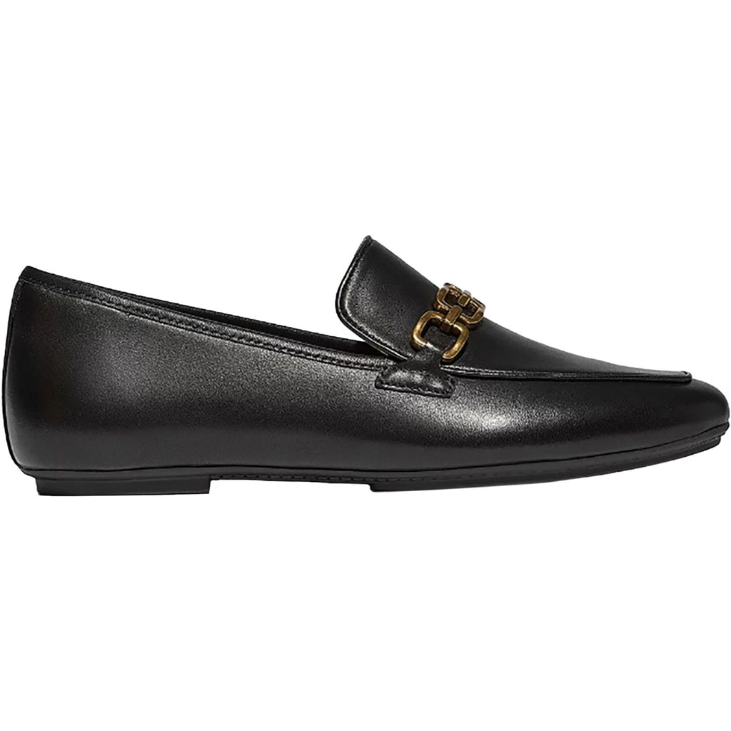Fitflop Delicato Square-Chain Soft Loafer Women's Dress Flats Black