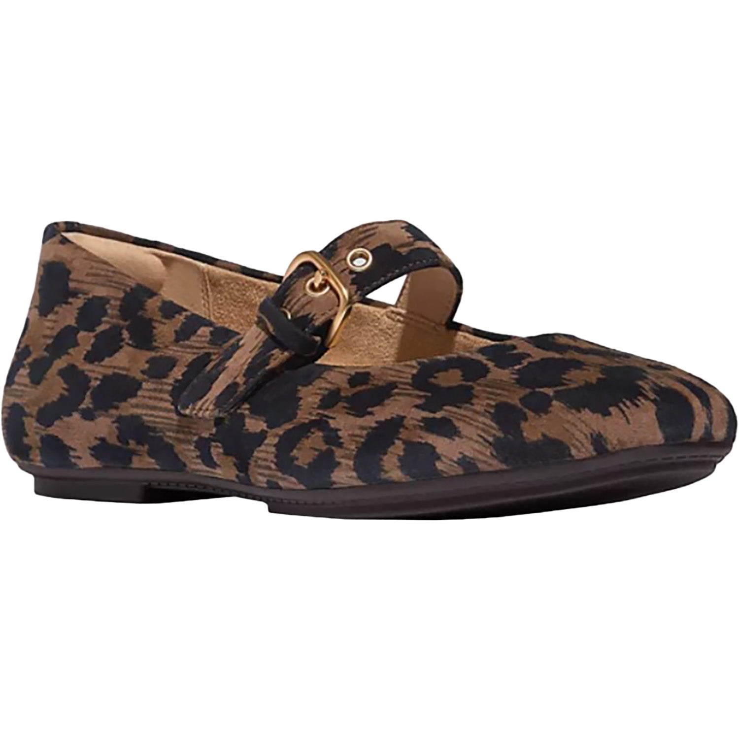 Fitflop Delicato Leopard Women's Dressy Mary Janes Chocolate Mix