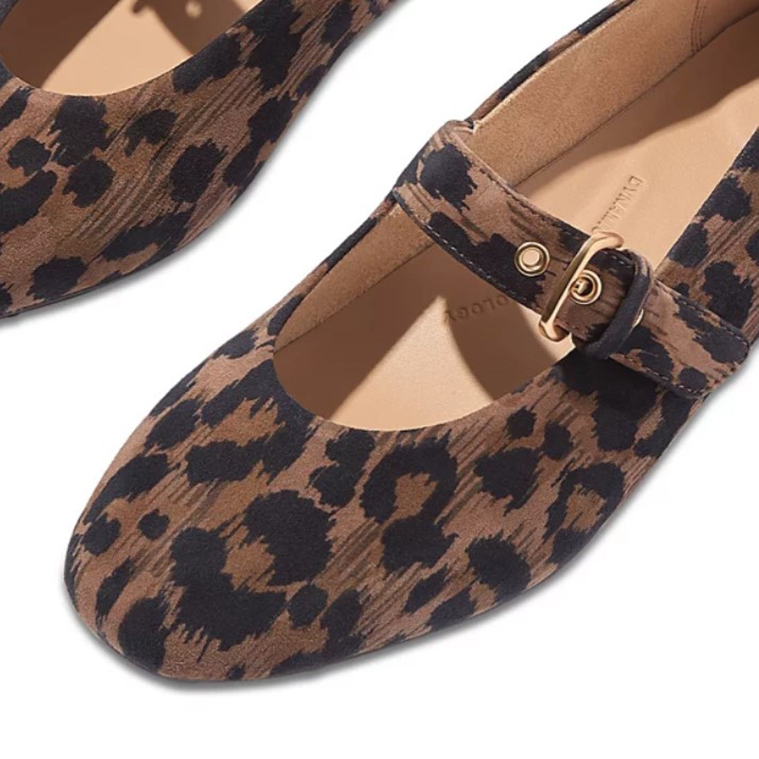 Fitflop Delicato Leopard Women's Dressy Mary Janes Chocolate Mix
