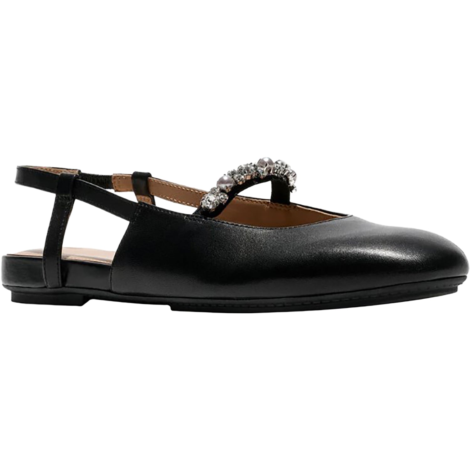 Fitflop Delicato Pearls-and-Crystal Slingback Women's Dress Flats Black