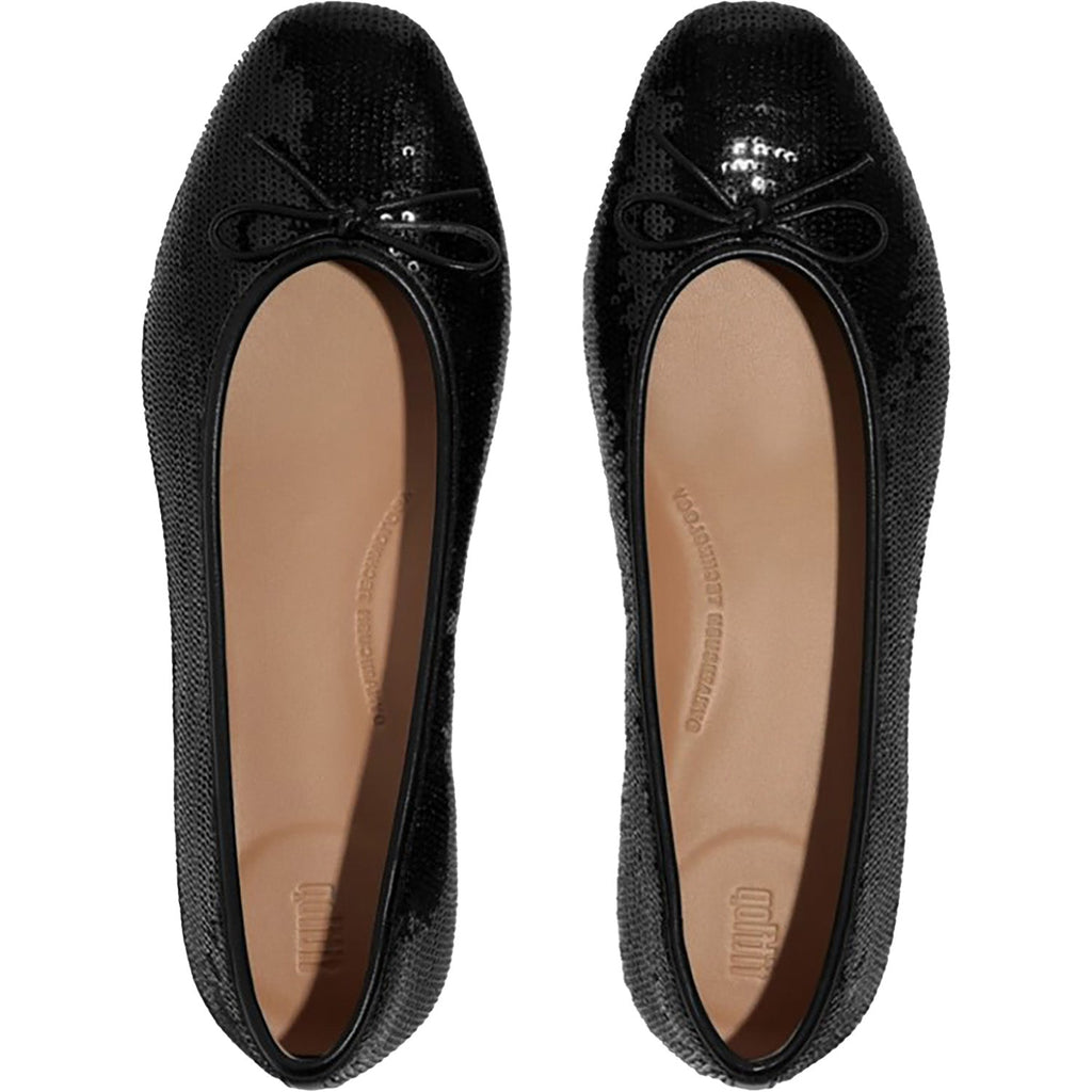 Fitflop Delicato Bow Sequin Ballet Flat Women's Dress Flats Black