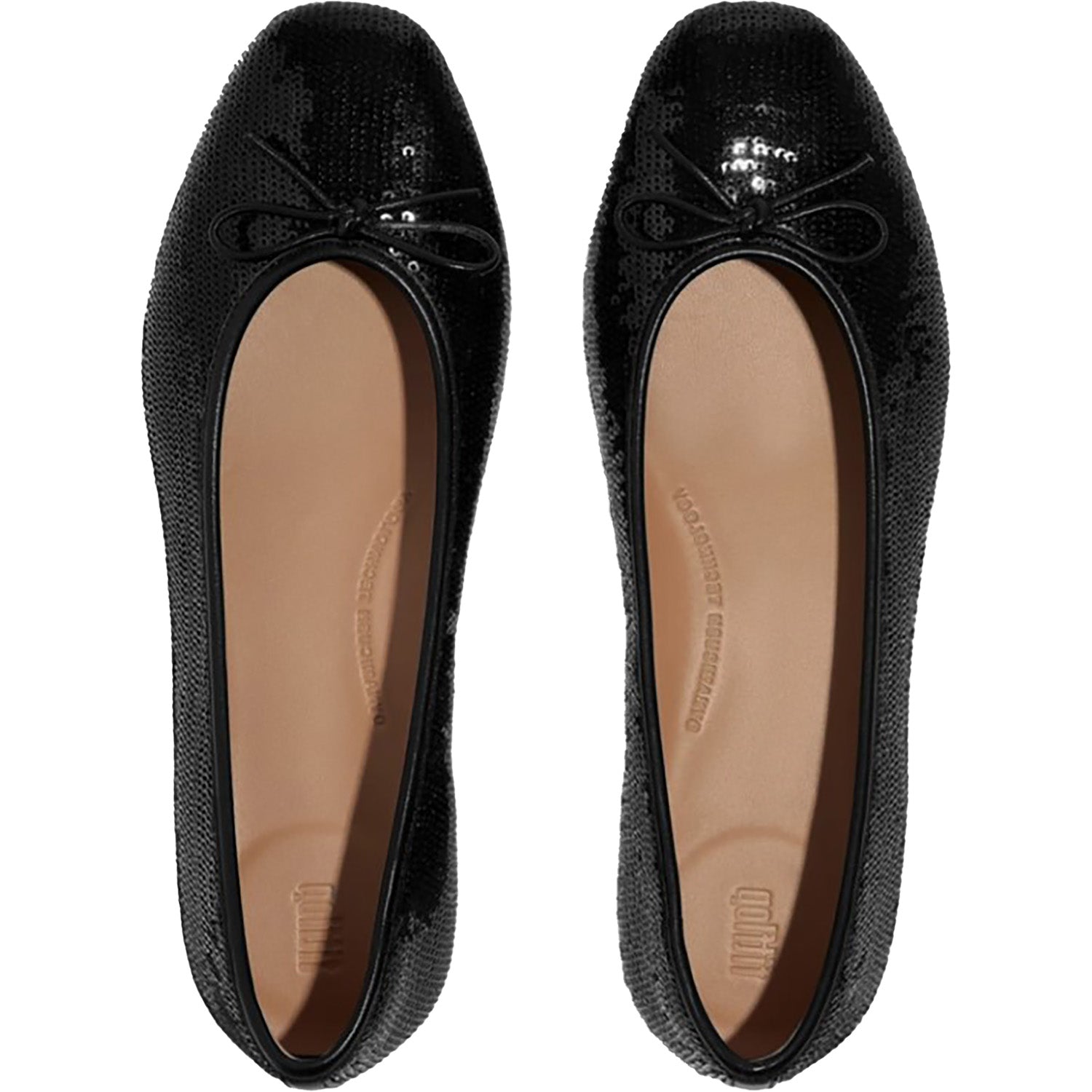 Fitflop Delicato Bow Sequin Ballet Flat Women's Dress Flats Black