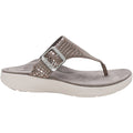 Aetrex Donna Women's Sandals Pewter Metallic