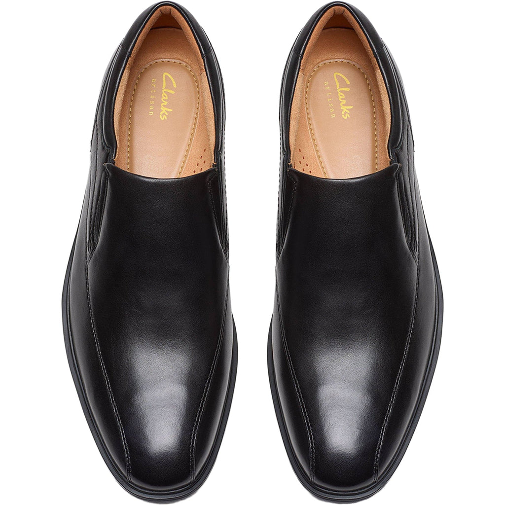 Clarks Eldredge Step Men's Dress Slip Ons Black Leather