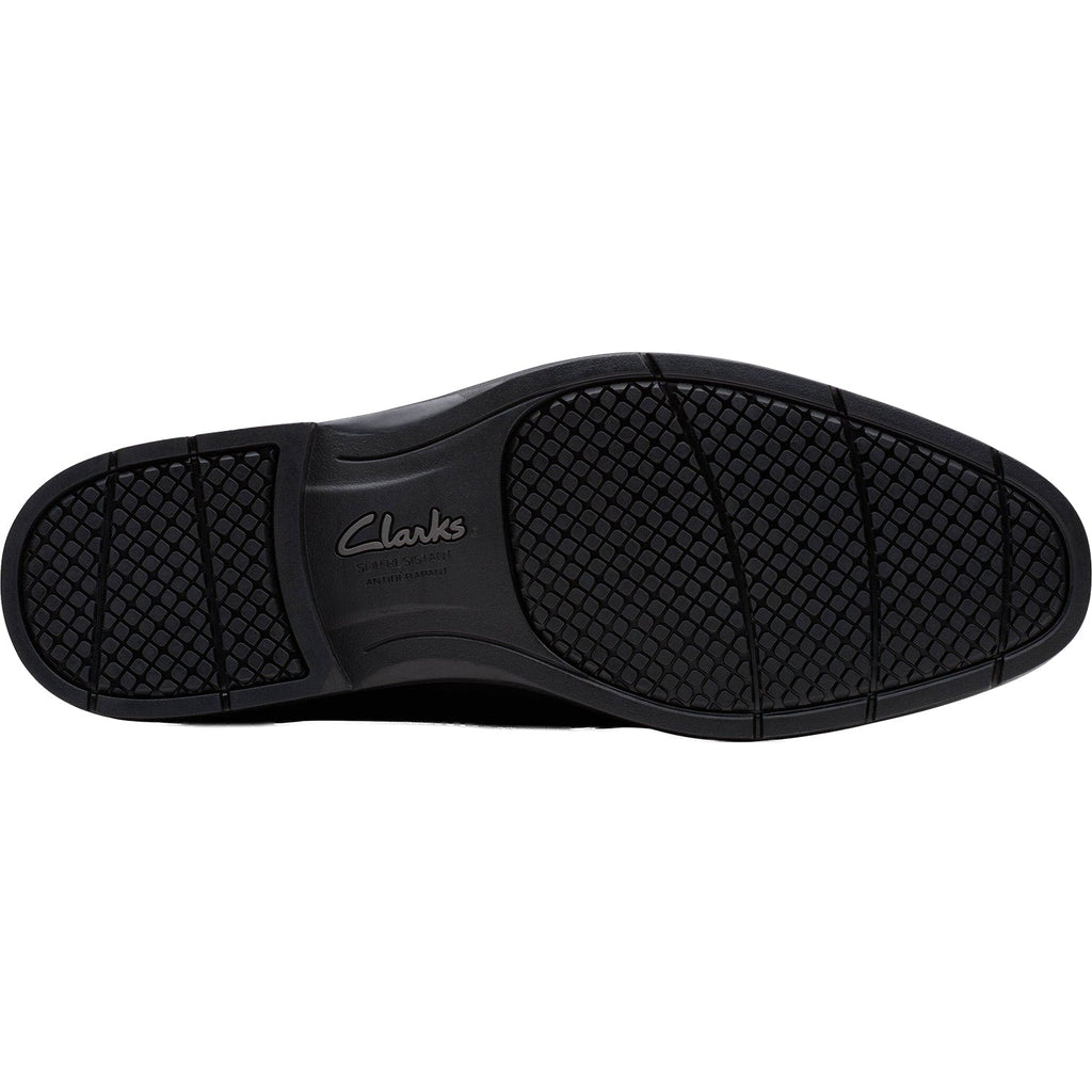 Clarks Eldredge Step Men's Dress Slip Ons Black Leather