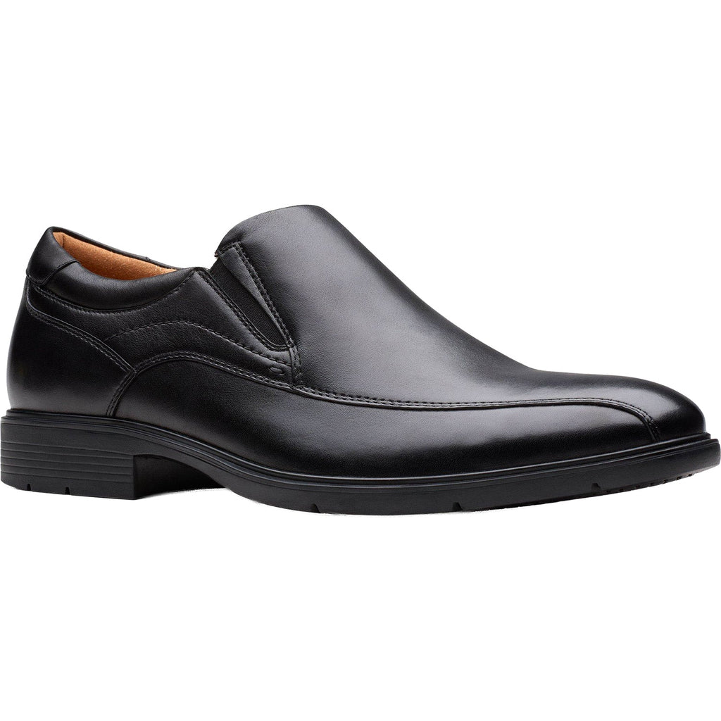 Clarks Eldredge Step Men's Dress Slip Ons Black Leather