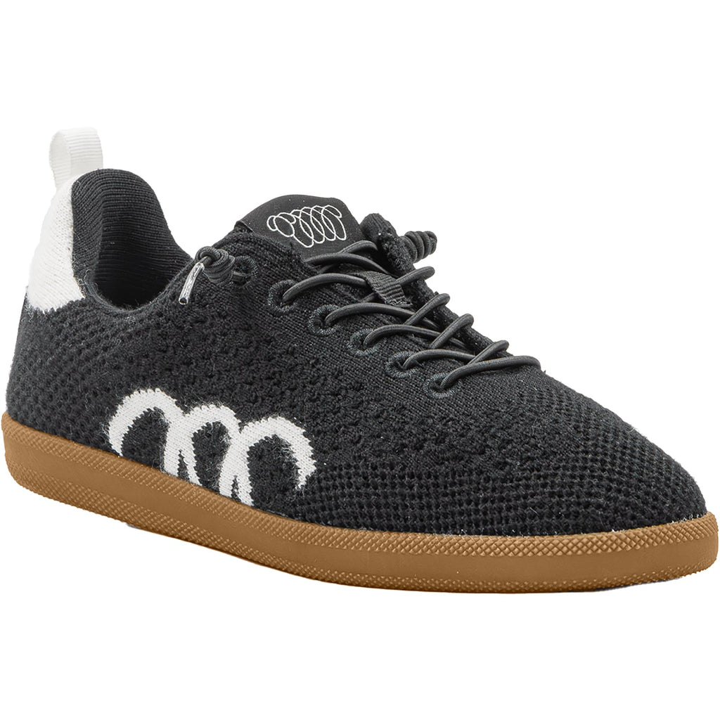 Woolloomooloo Engadine Merino Wool Unisex Sporty Lace Up Shoes Jet