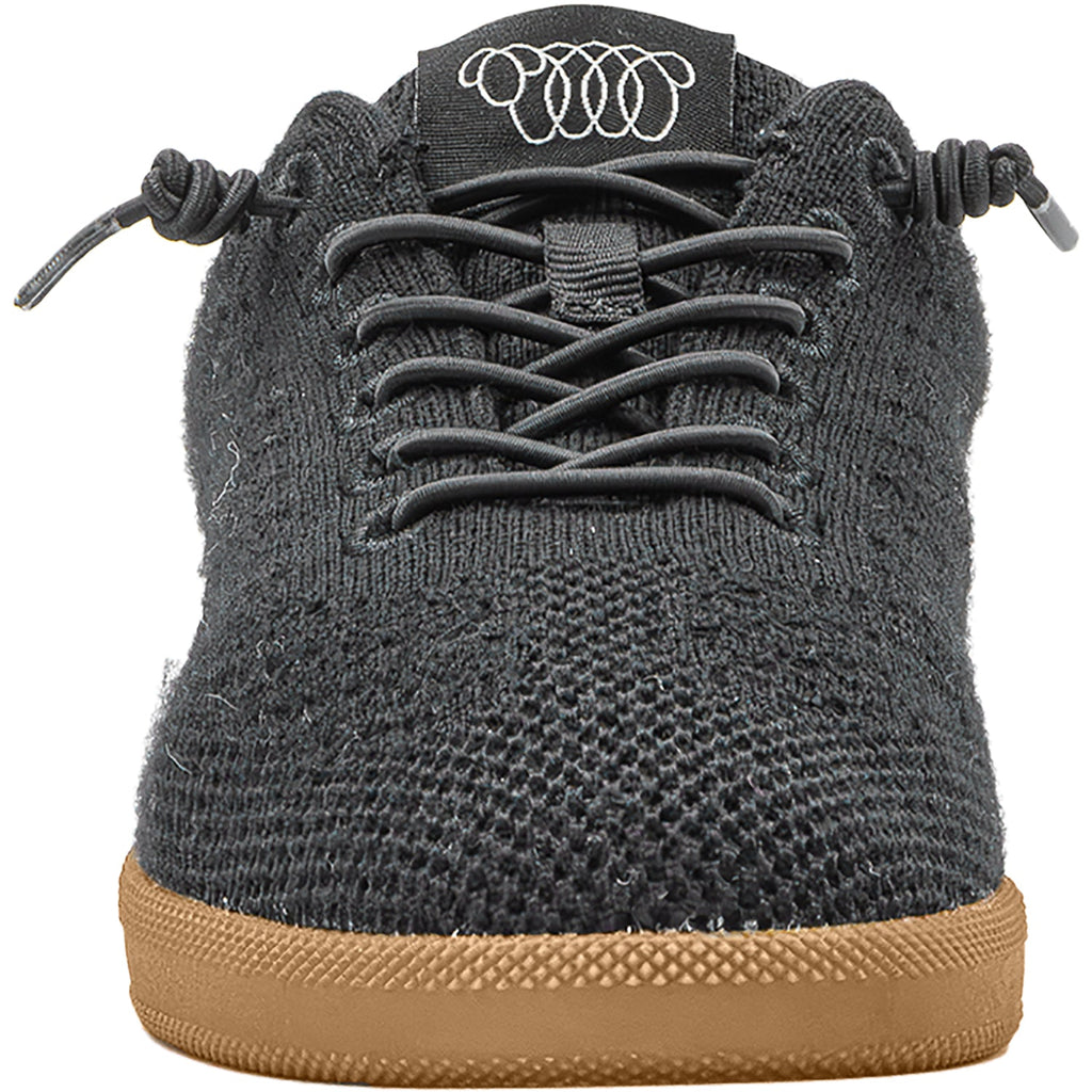Woolloomooloo Engadine Merino Wool Unisex Sporty Lace Up Shoes Jet