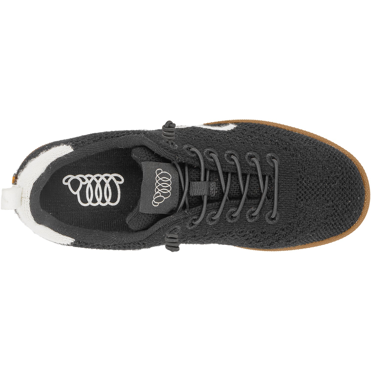 Woolloomooloo Engadine Merino Wool Unisex Sporty Lace Up Shoes Jet