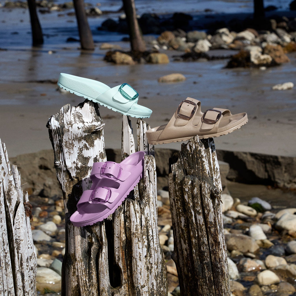 Birkenstock EVA Arizona Big Buckle Women's Recovery Sandals Gray/Taupe