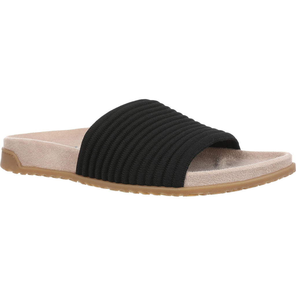 Vionic Evie Knit Women's Slide Sandals Black