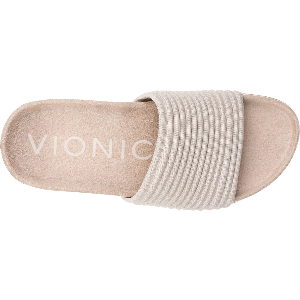 Vionic Evie Knit Women's Slide Sandals Cream