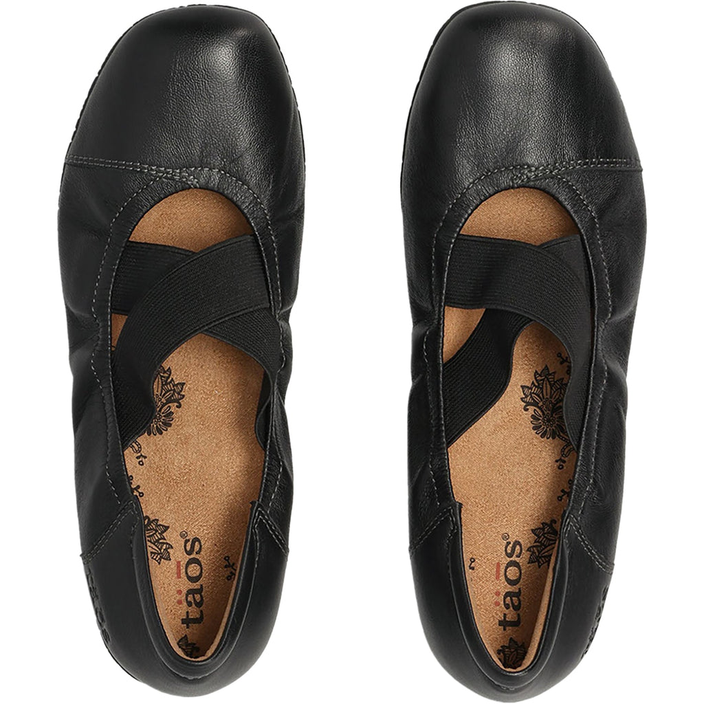 Taos Exhale Women's Mary Janes Black Leather