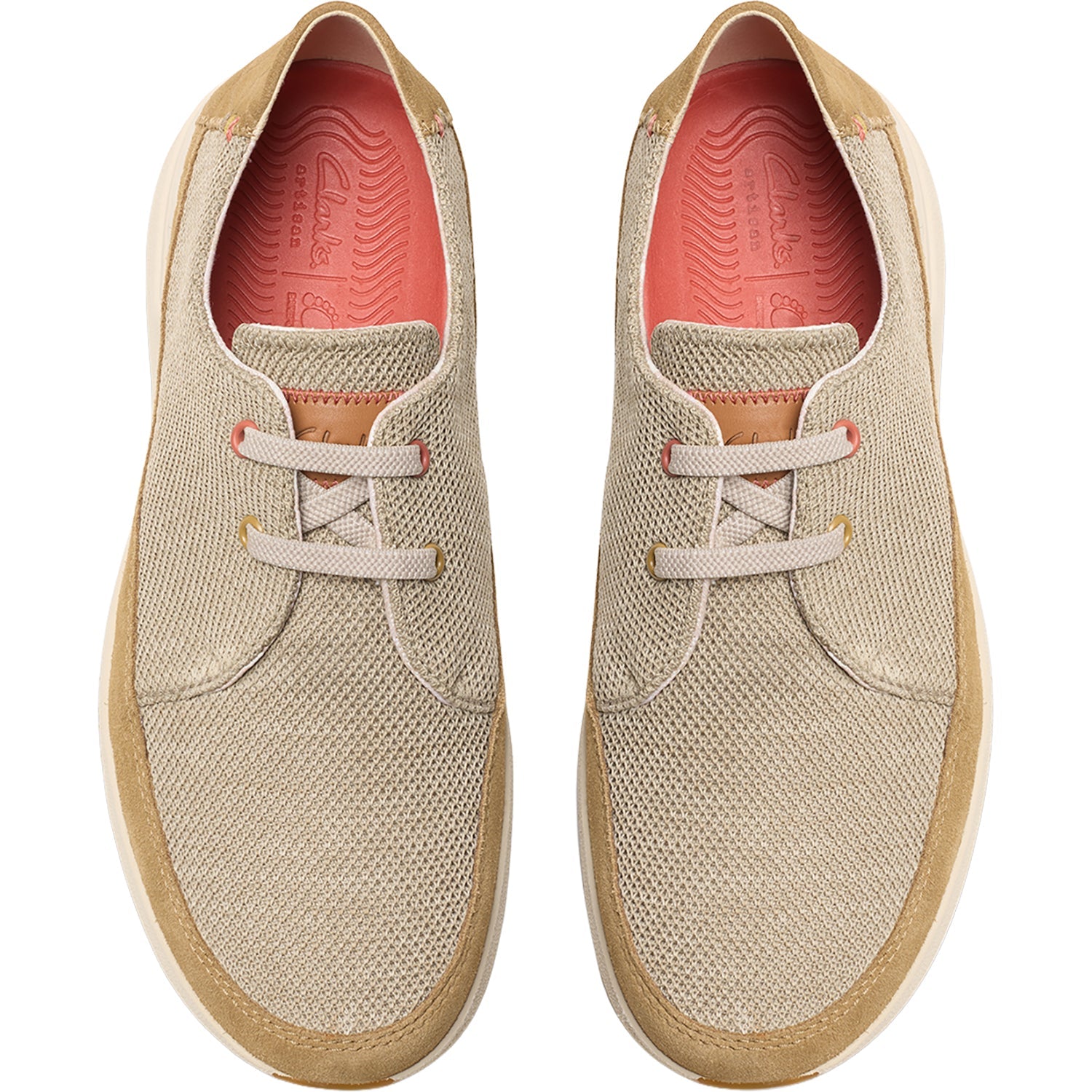 Clarks Easeway Men's Lace Up Shoes Sand Combi