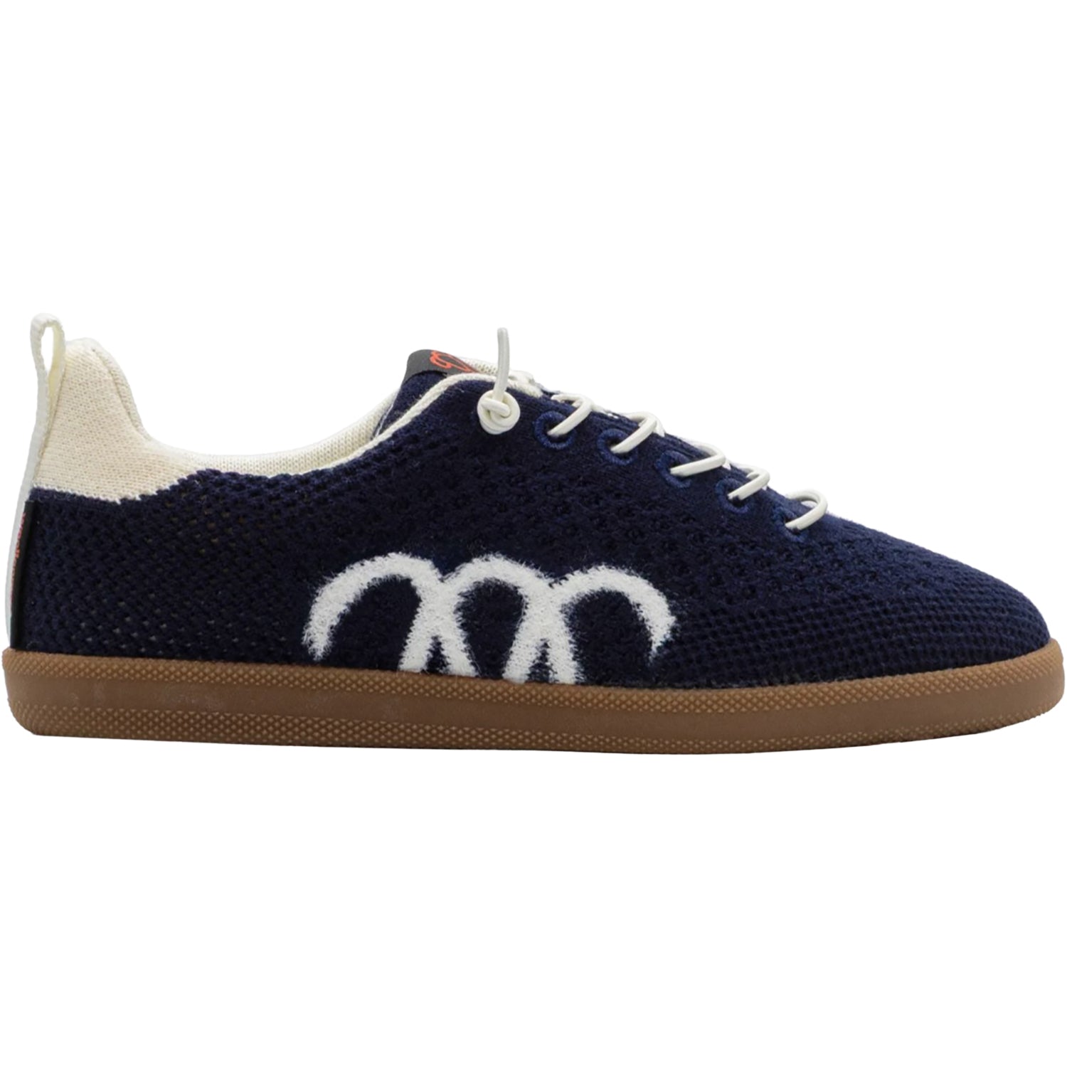 Woolloomooloo Engadine Merino Wool Unisex Sporty Lace Up Shoes Navy/Ecru
