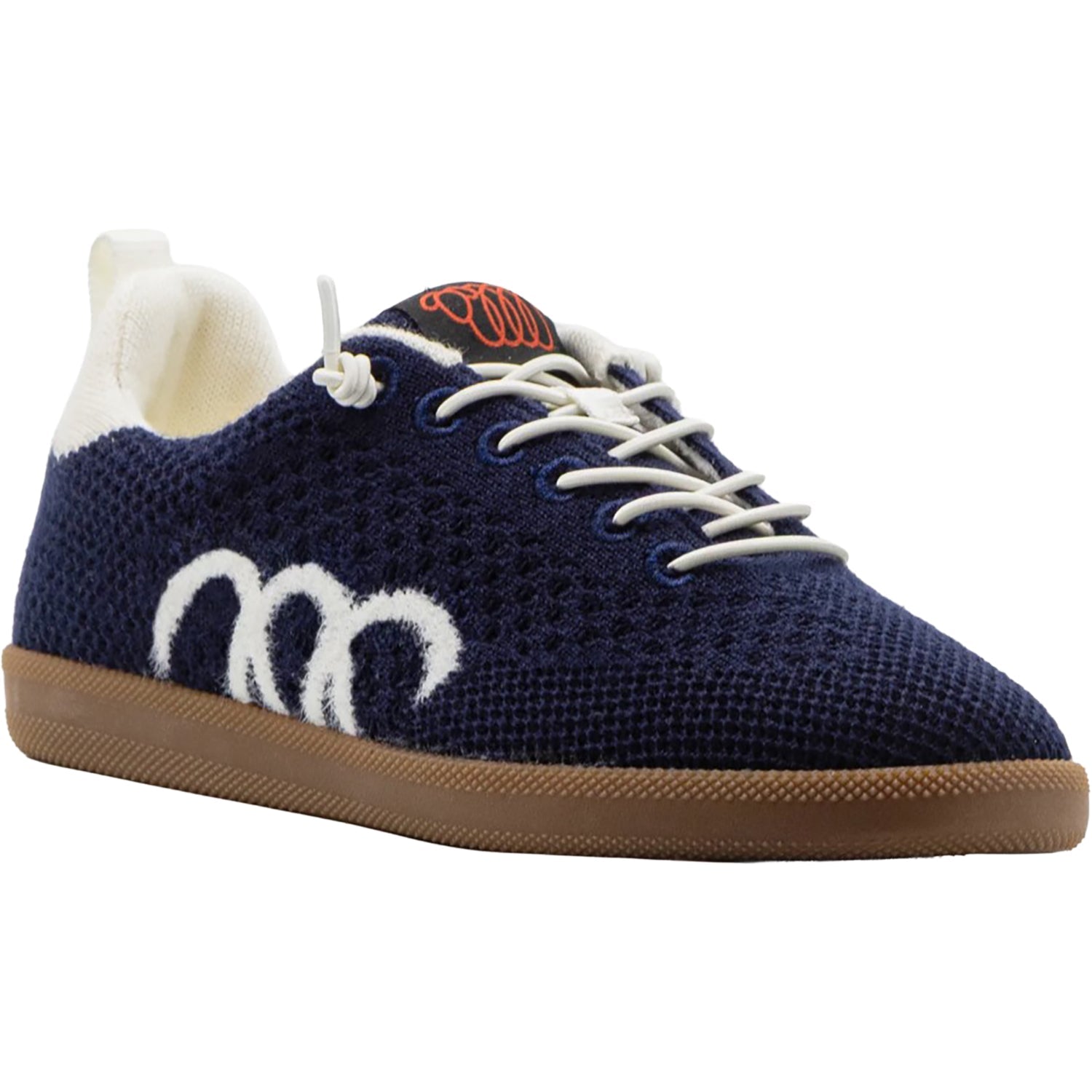 Woolloomooloo Engadine Merino Wool Unisex Sporty Lace Up Shoes Navy/Ecru
