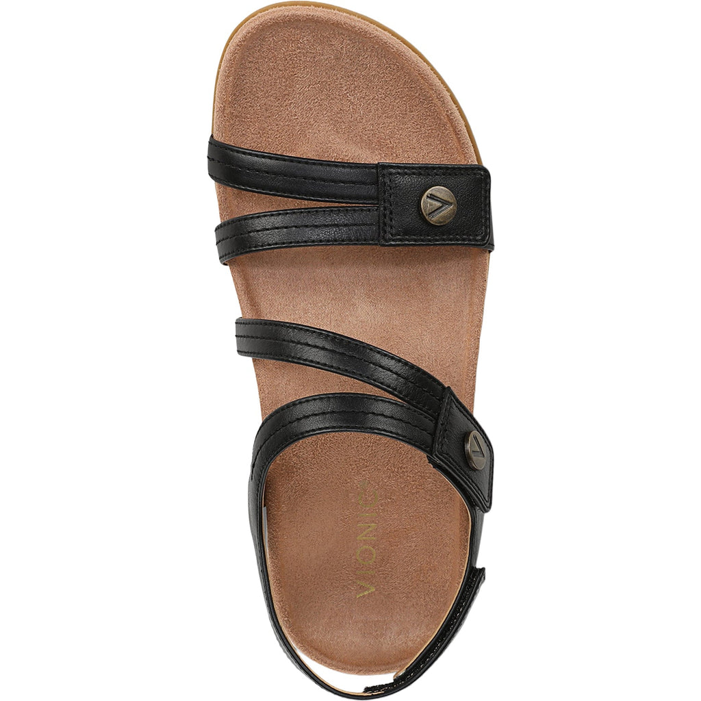 Vionic Essie Women's Sandals Black Leather
