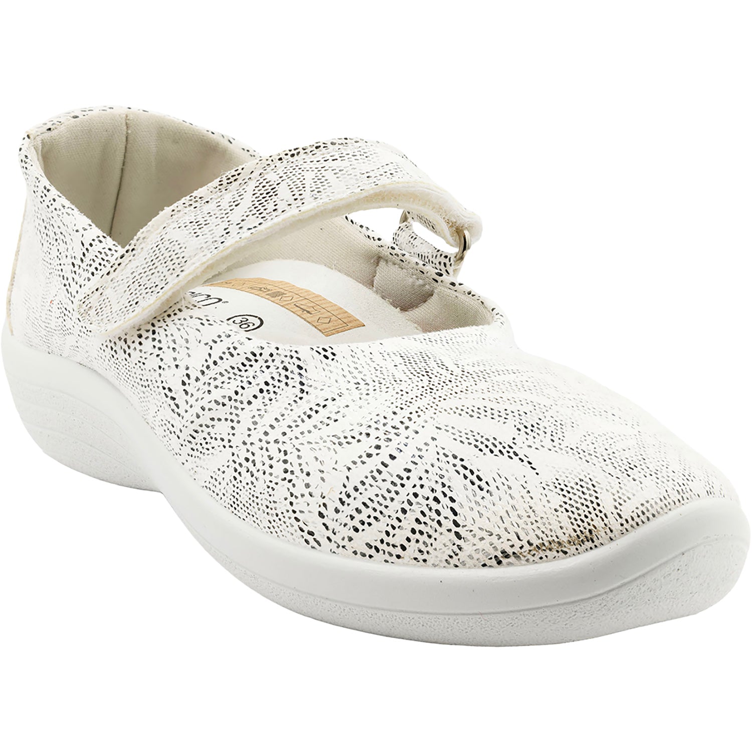 Arcopedico Estrela Women's Mary Janes White Palm
