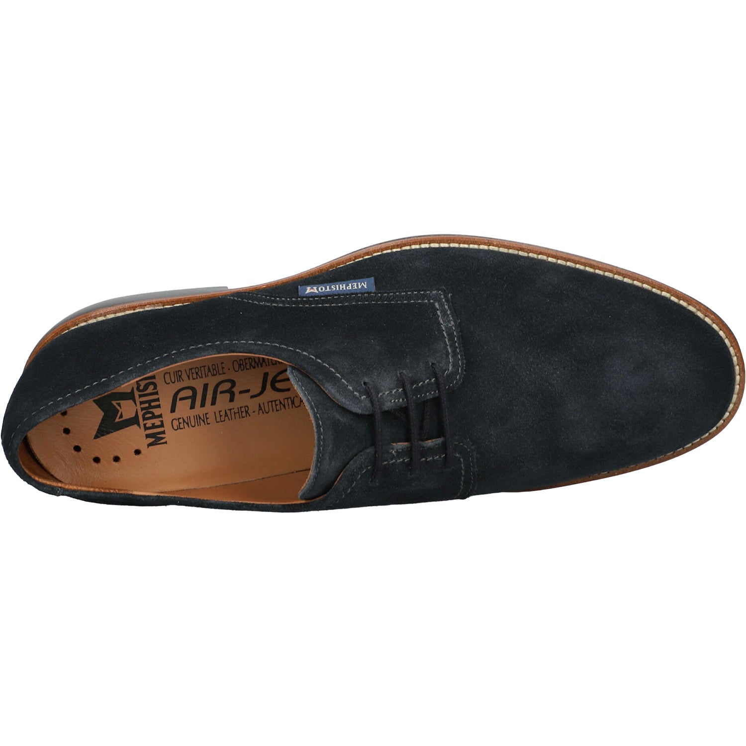Mephisto Fedrik Men's Dress Shoes Blue Velsport