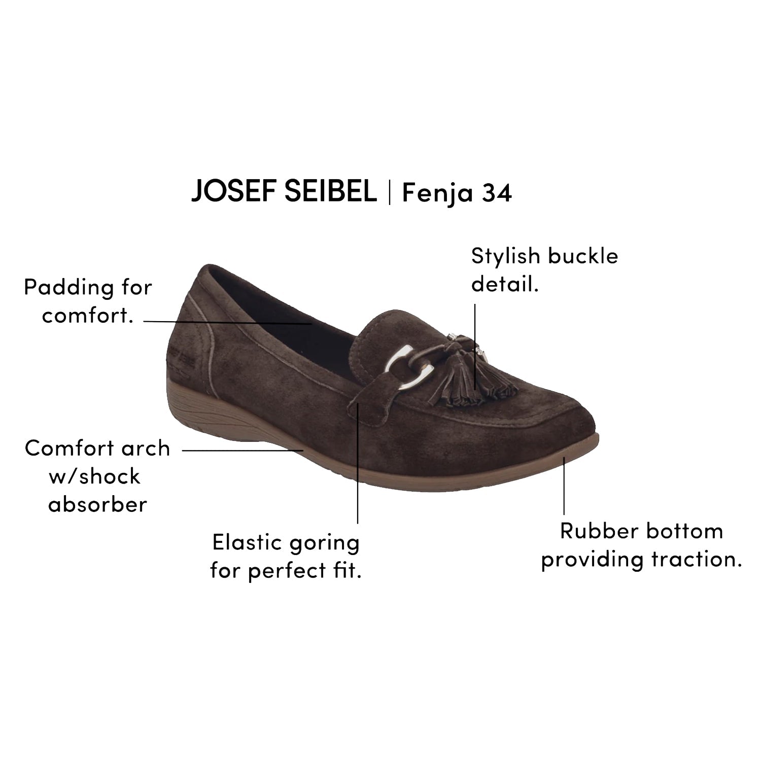 Josef Seibel Fenja 34 Women's Dress Flats Bordo Suede
