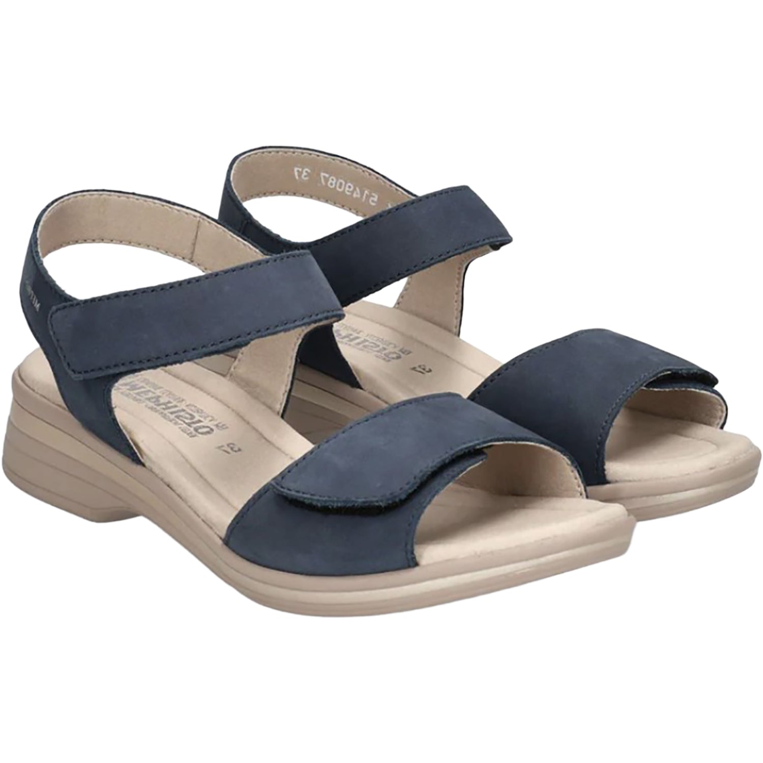 Mephisto Floraline Women's Sandals Jeans Blue Bucksoft