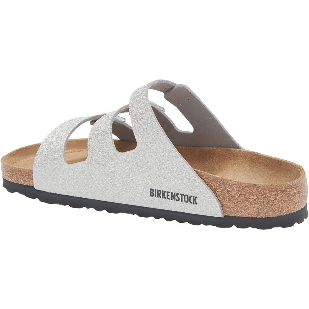 Birkenstock Florida Women's Sandals Shiny Glitter Silver