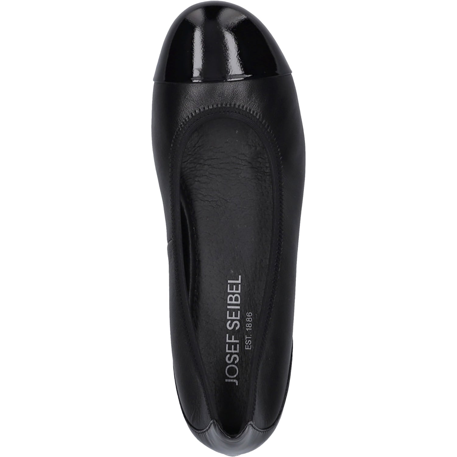 Josef Seibel Florina 01 Women's Dress Flats Black Leather/Patent Combi