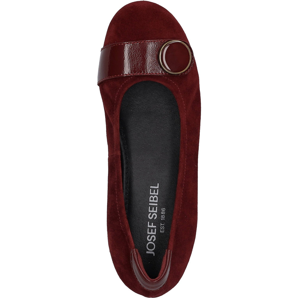 Josef Seibel Florina 06 Women's Dress Flats Bordo Suede