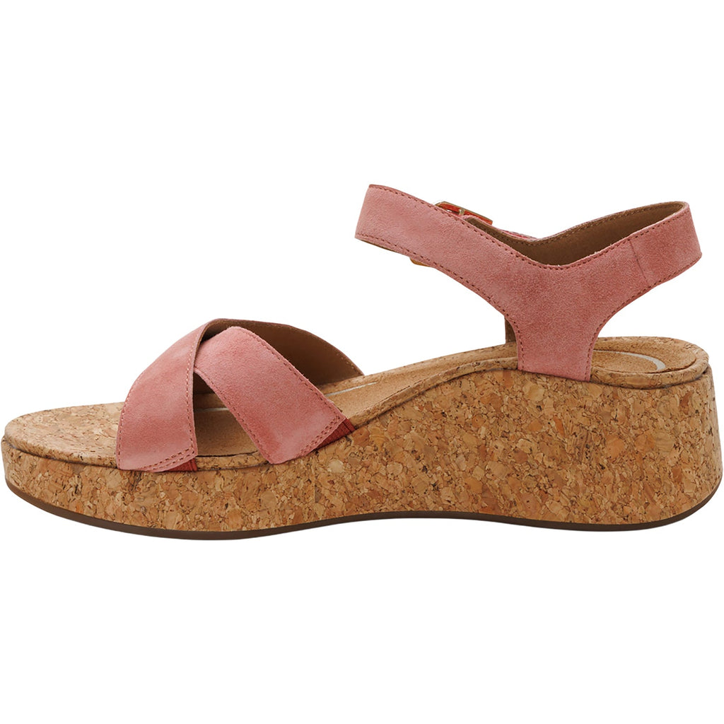 Aetrex Flora Women's Wedge Sandals Antique Rose