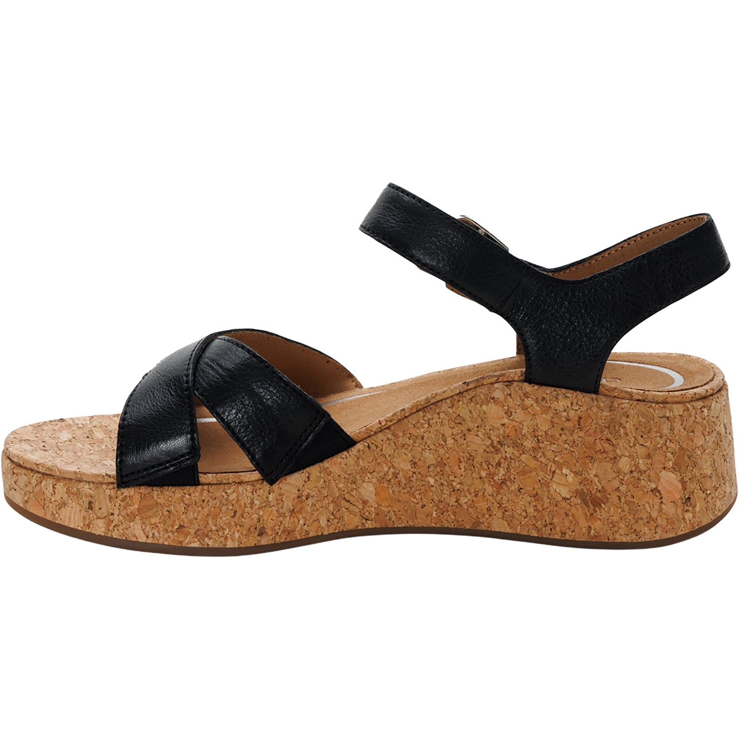 Aetrex Flora Women's Wedge Sandals Black