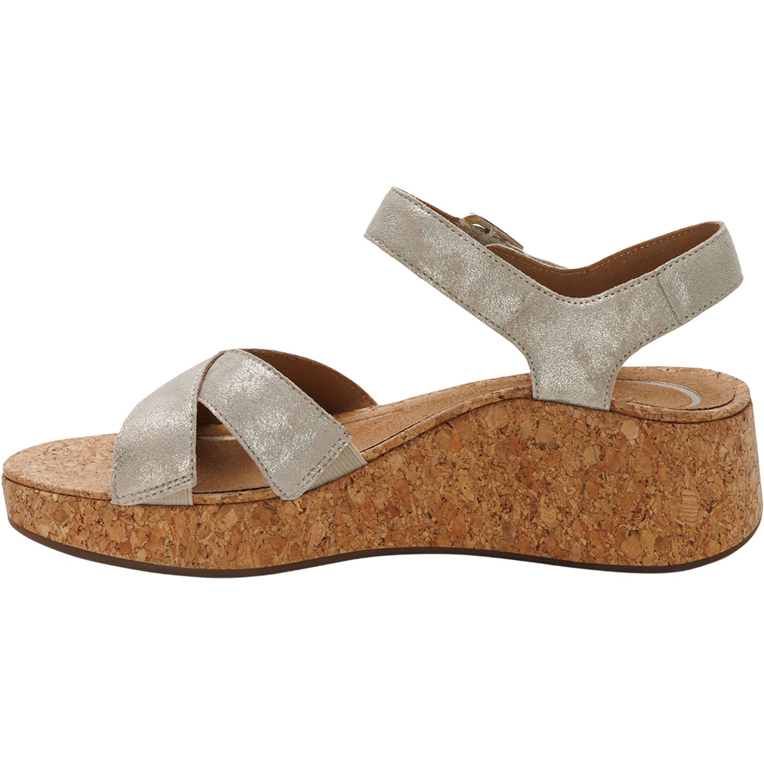 Aetrex Flora Women's Wedge Sandals Champagne