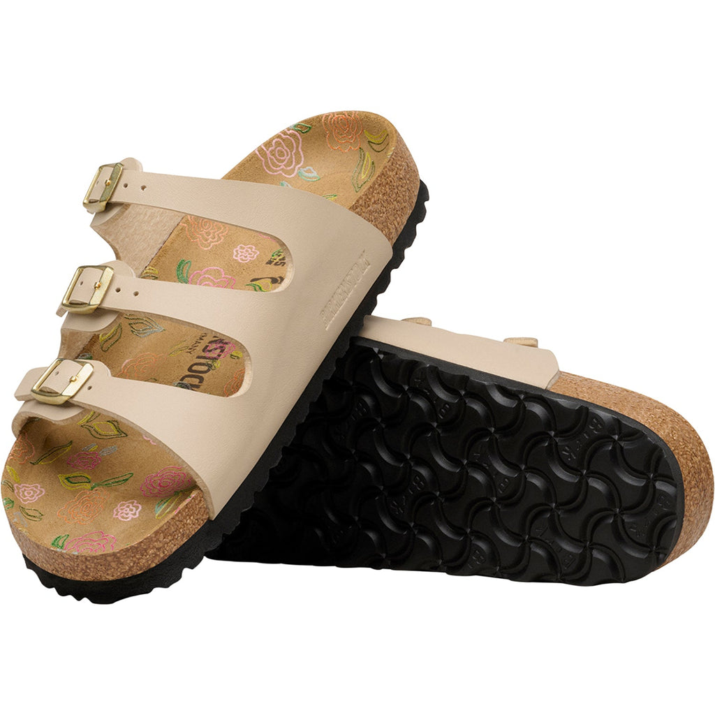 Birkenstock Florida Flowers Women's Sandals Sandcastle Birko-Flor